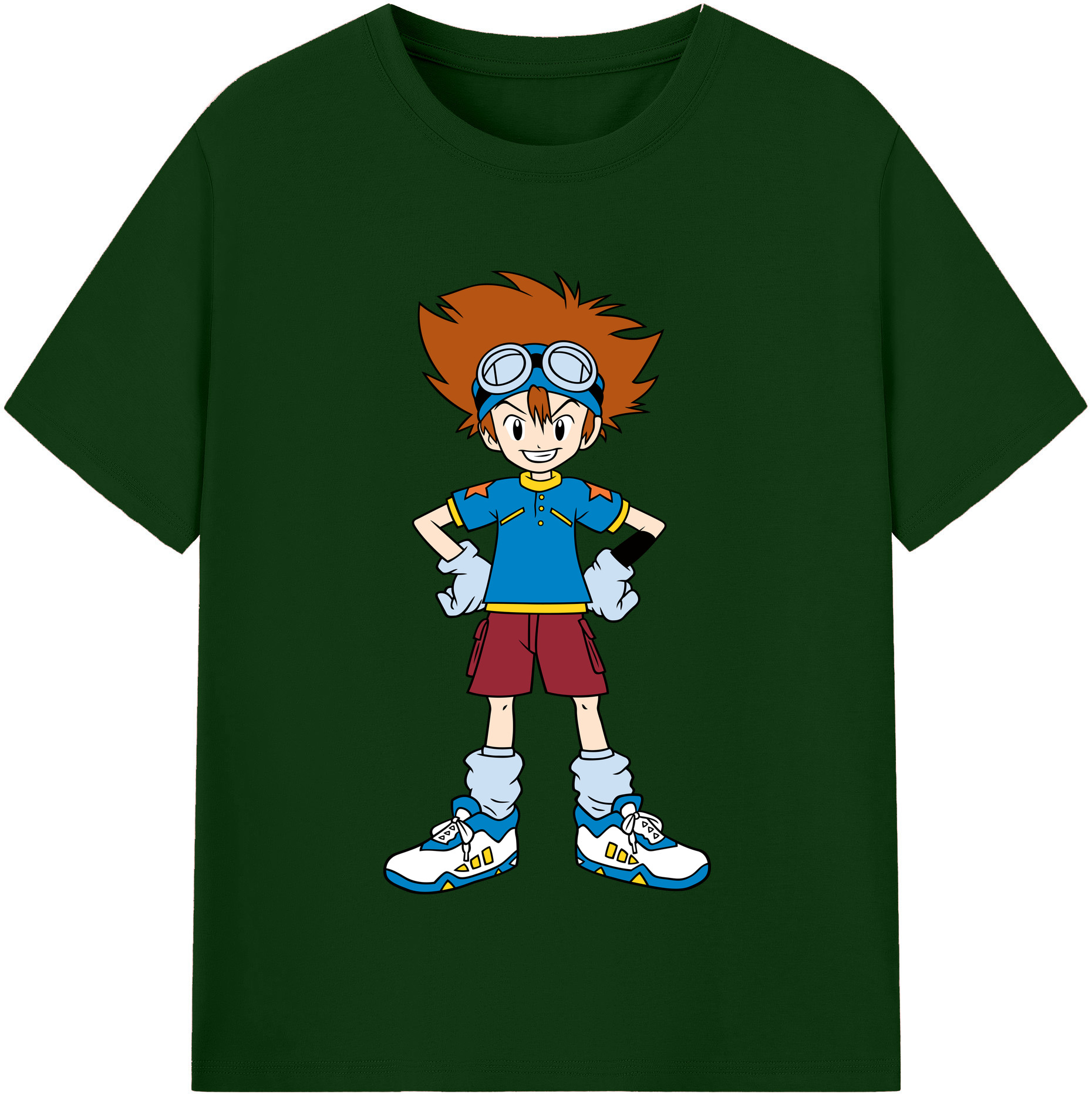 （画像用） Digimon デジタルモンスター/デジモン 綿100％半袖Tシャツ（フロントプリント）